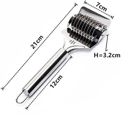 Stainless Steel Spaghetti & Noodle Maker Cutter Tool – Lattice Roller Dough Cutter