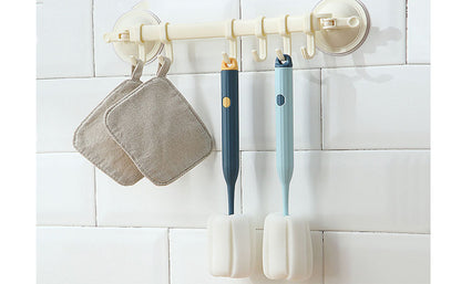 Long Handle Cup Cleaner Brush – Pack of 2 | Sponge Bottle Cleaning Brushes