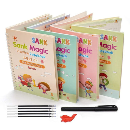 Sank Magic Practice Book Set – 4 Books + Magic Pen & 5 Refills