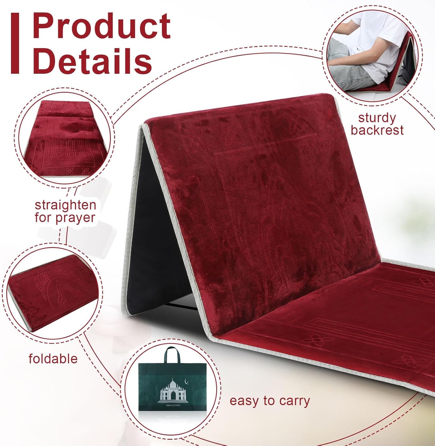 Foldable Prayer Mat - Compact & Portable