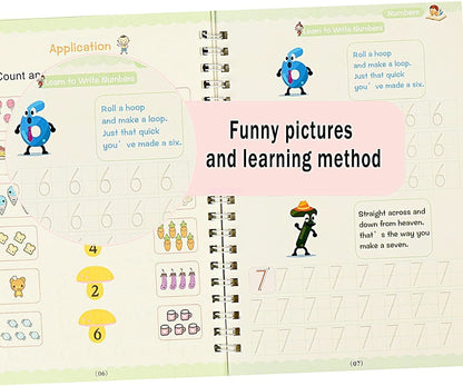 Sank Magic Practice Book Set – 4 Books + Magic Pen & 5 Refills