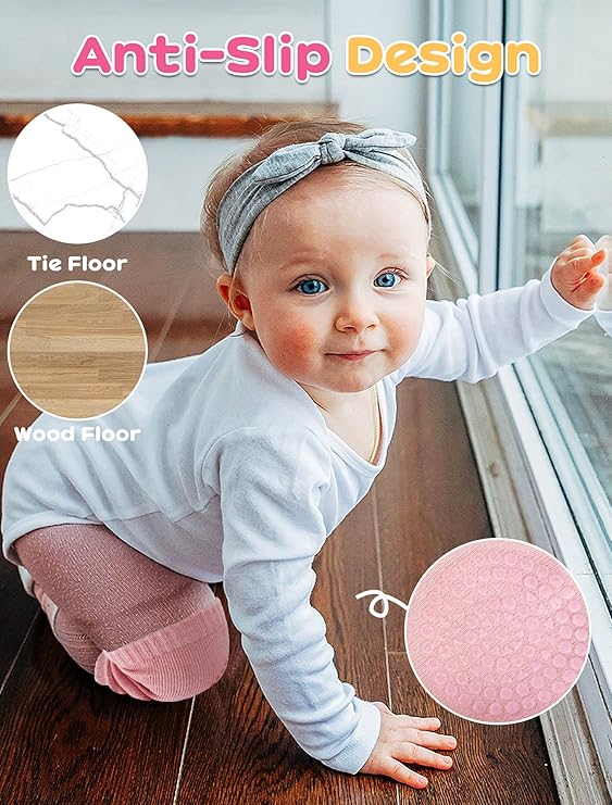 04 Pcs (2 Pairs) – Soft & Protective Baby Knee Pads – Cushioned Support for Crawling Infants & Active Toddlers (Random Color)
