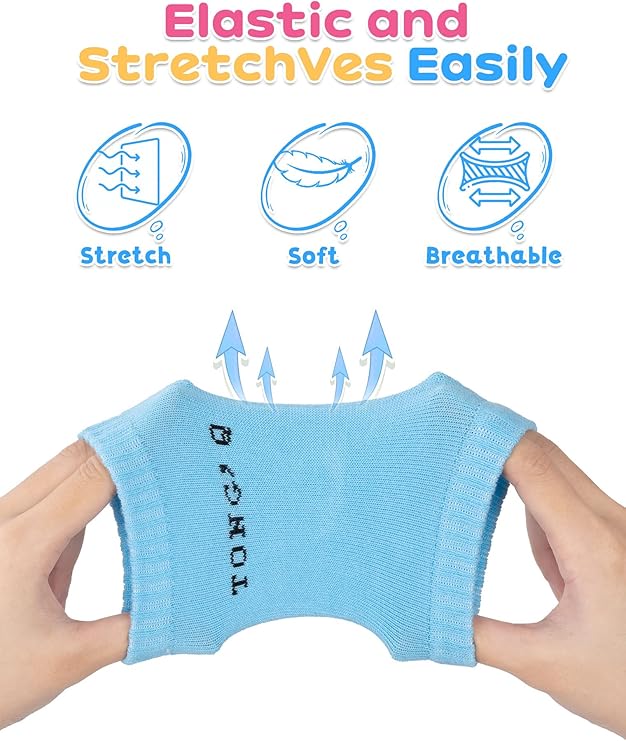 04 Pcs (2 Pairs) – Soft & Protective Baby Knee Pads – Cushioned Support for Crawling Infants & Active Toddlers (Random Color)