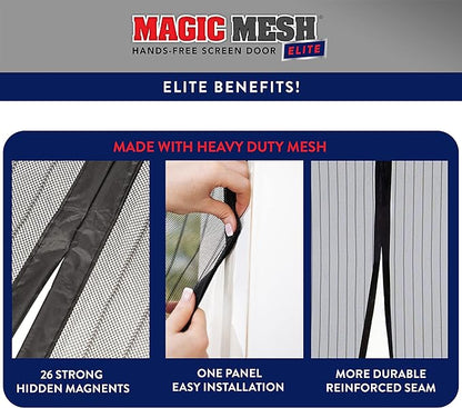 Magic Mesh Deluxe Hands-Free Magnetic Screen Door