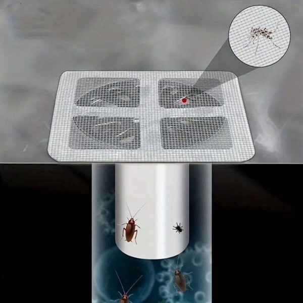 Disposable Floor Drain Sticker Hair Catcher & Stopper - 1 Pc