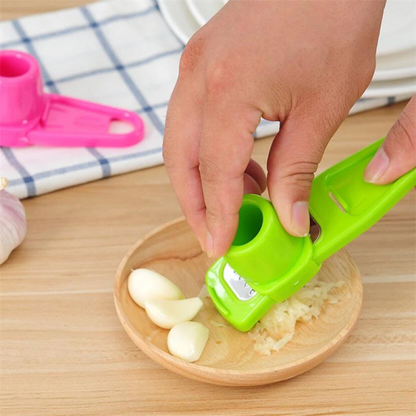 Garlic Press Grater Slicer | Multi-Use Plastic Grinding Tool