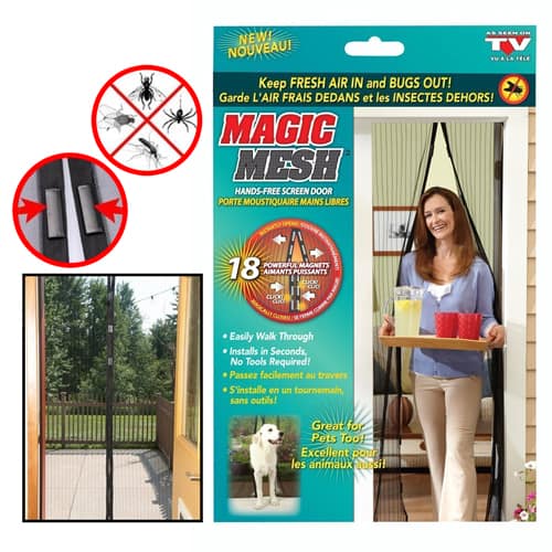 Magic Mesh Deluxe Hands-Free Magnetic Screen Door