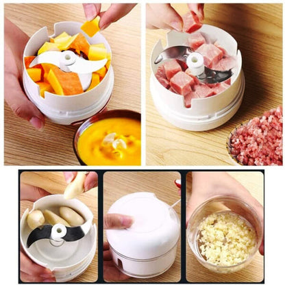 Combo Pack: Garlic Crusher & Mini Food Chopper – Multipurpose Kitchen Gadget