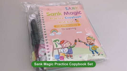 Sank Magic Practice Book Set – 4 Books + Magic Pen & 5 Refills